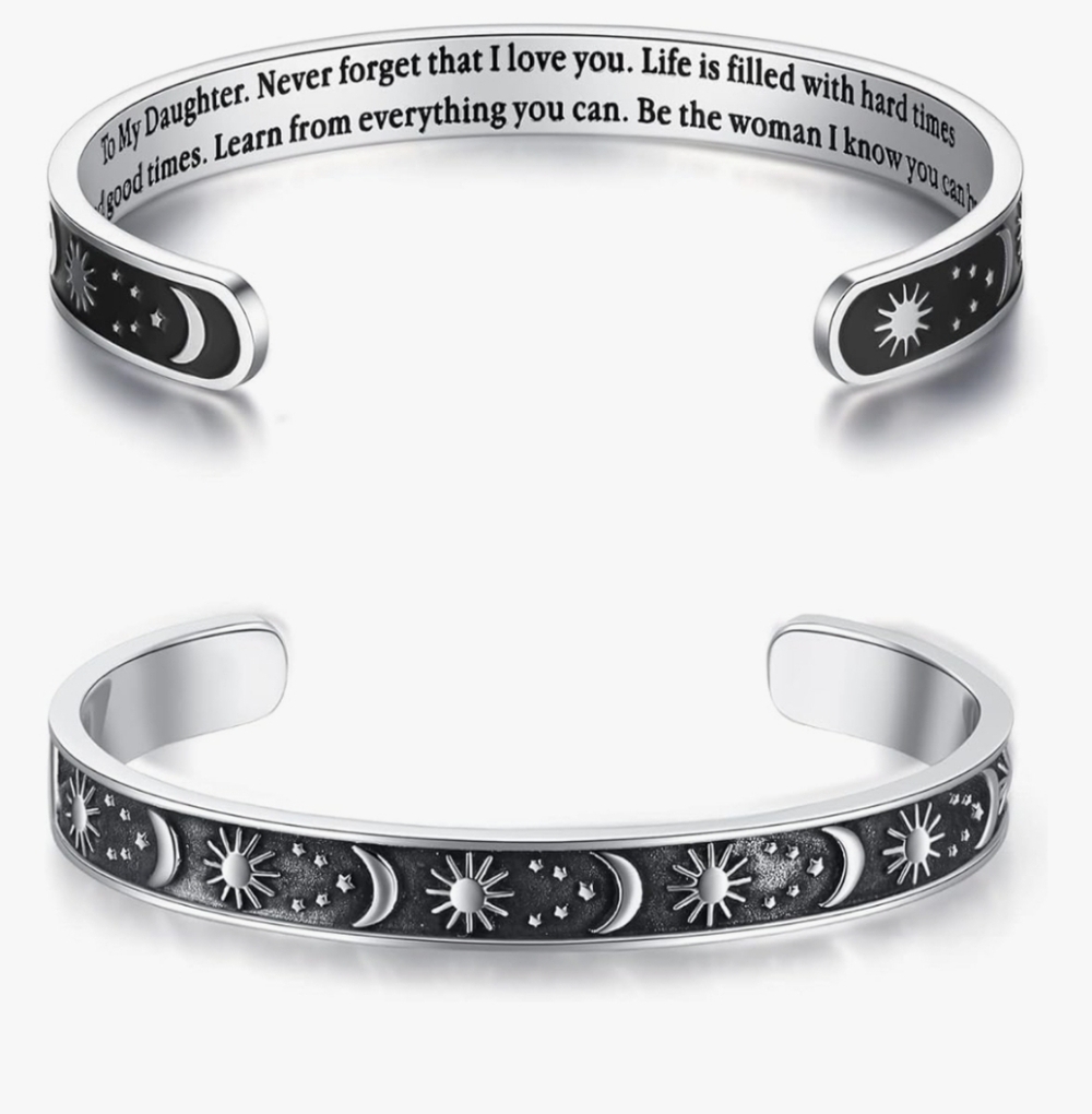 Sun and Moon Silver Bracelet